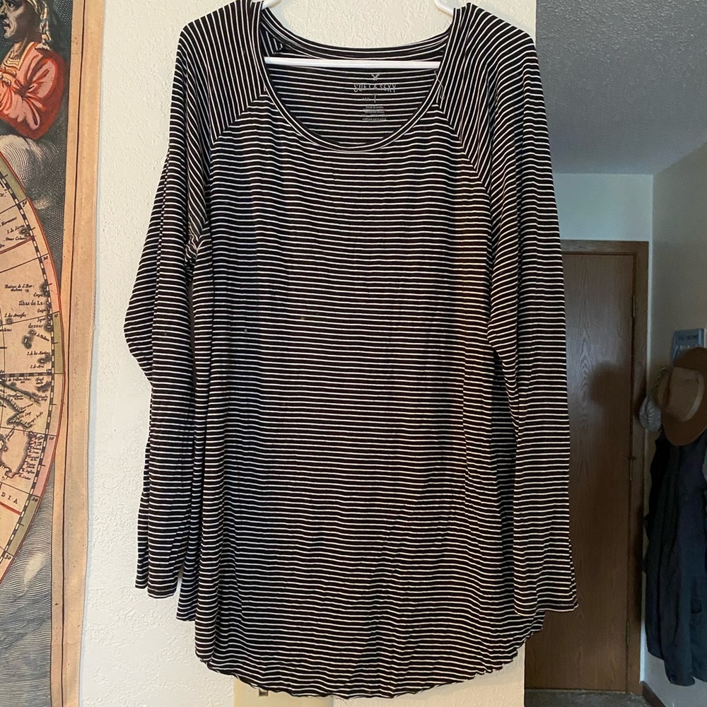Striped long sleeve shirt